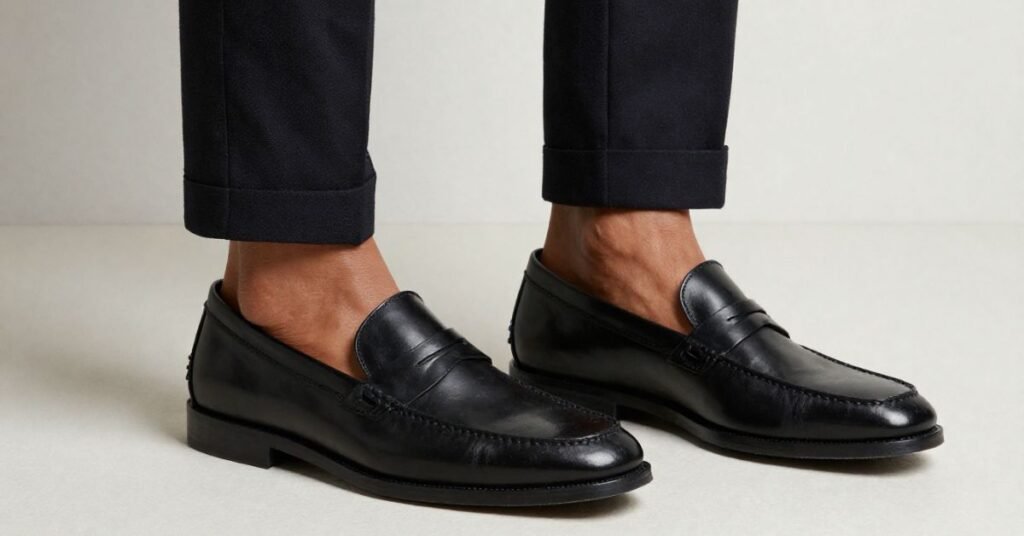 Black flat Shoes for Office Wear