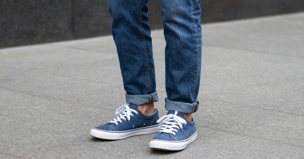 Blue shoes