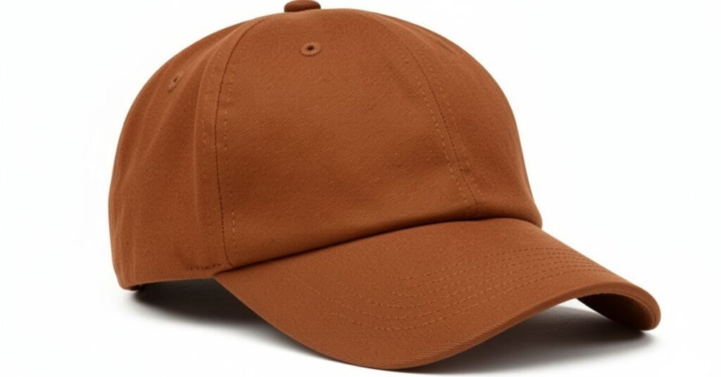 Brown baseball cap