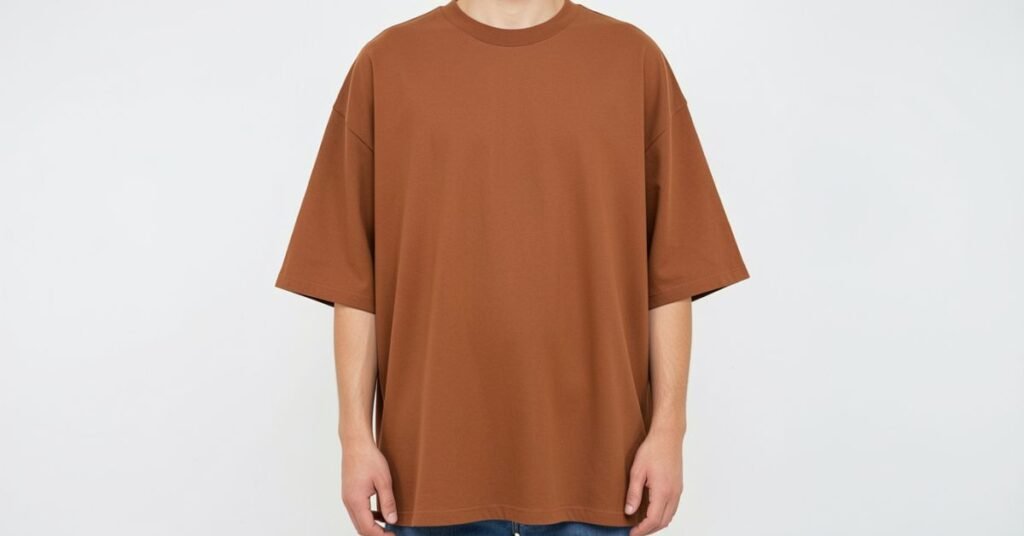 Brown oversized t shirt