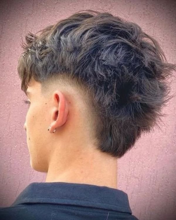 Burst Fade Mullet