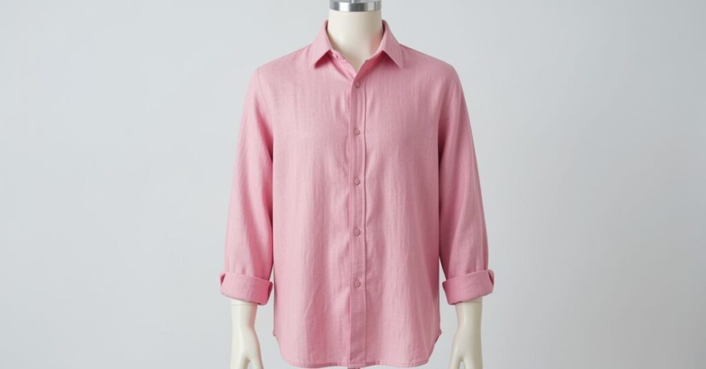 Choosing Fit and Fabric pink shirt