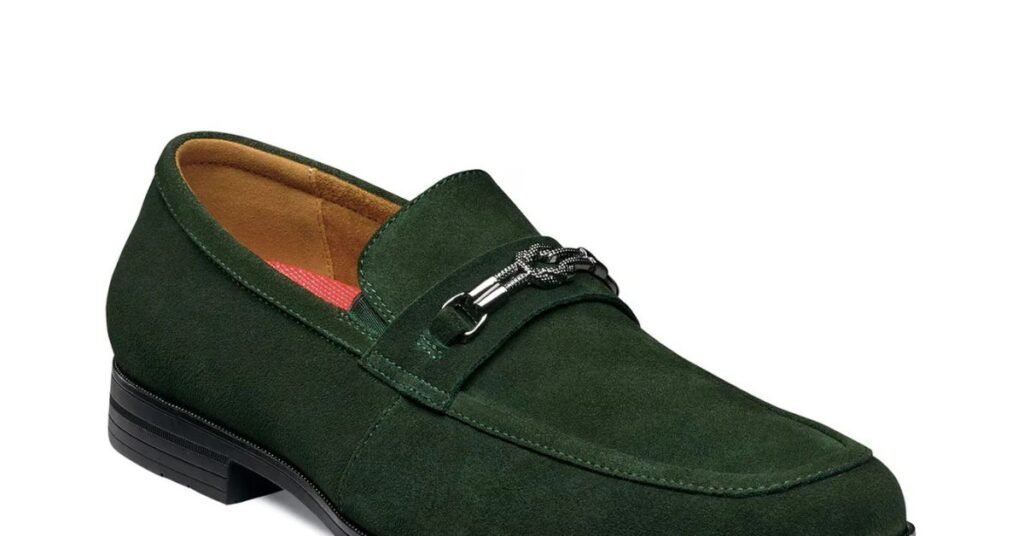 Dark green loafers