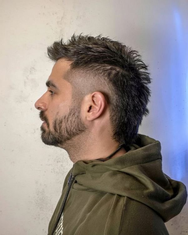 Edgy Mullet with Beard