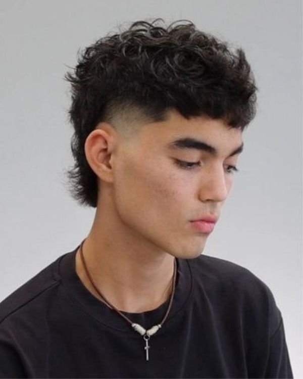 Faded Mullet with Fringe