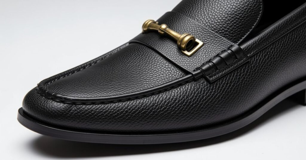Mens black loafers