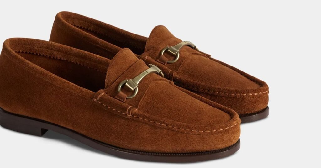 Mens brown loafers