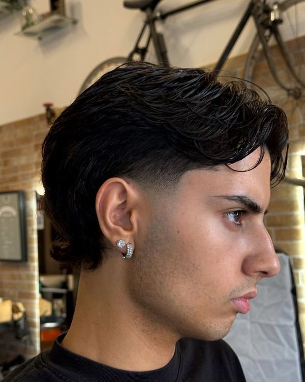 Sleek Middle Part with Short Sides