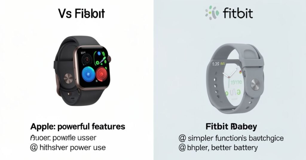 apple watch vs fitbit watch battery