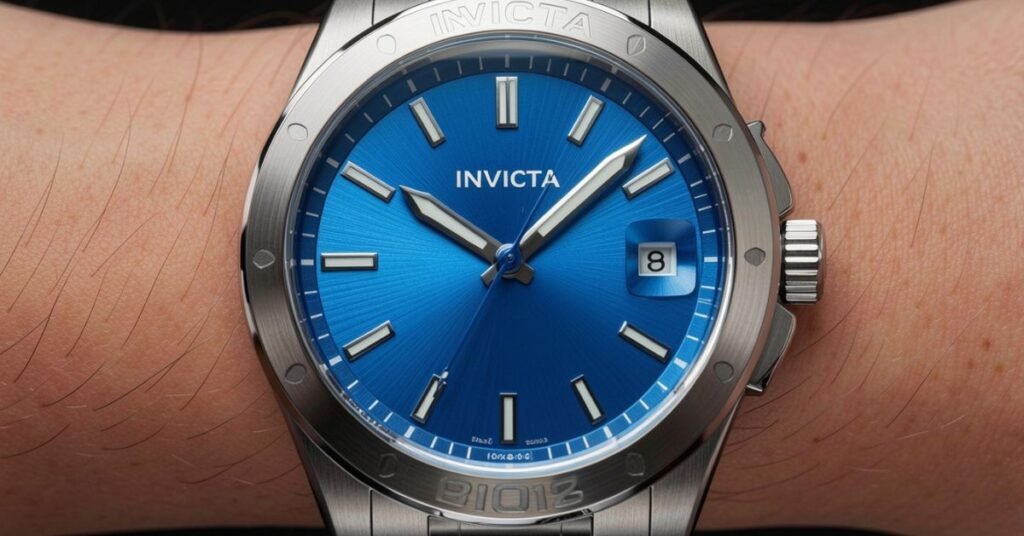 blue invicta watch