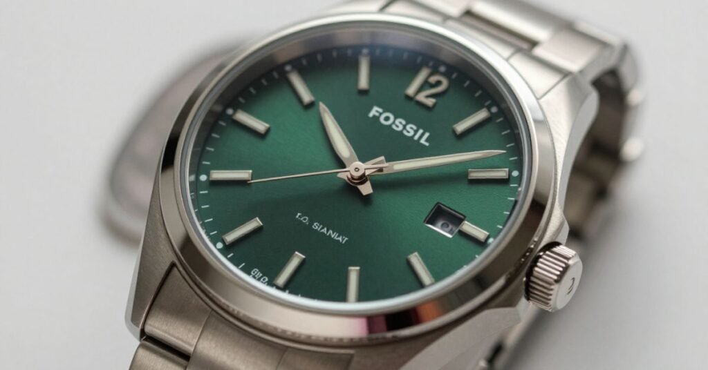 fossil Green watch