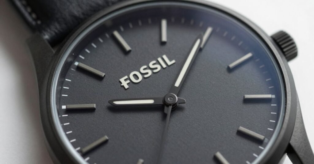 fossil black watch
