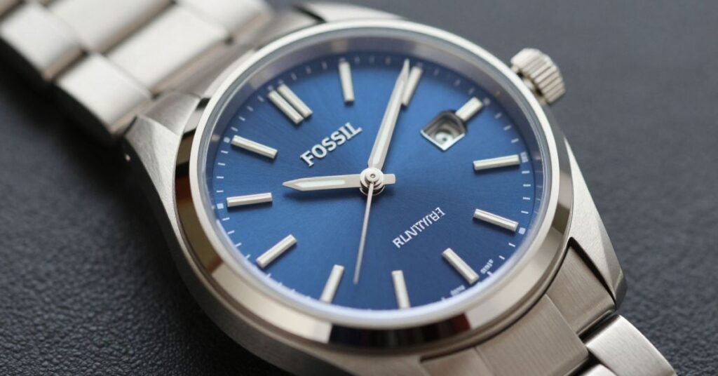 fossil blue watch