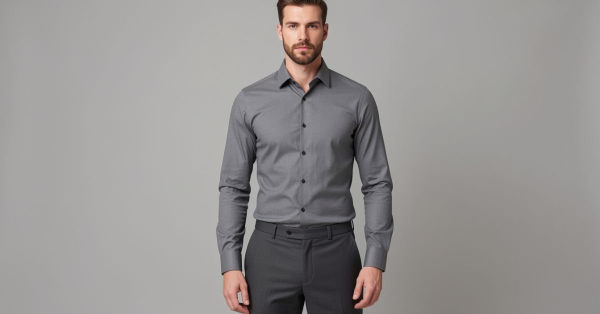 grey shirt