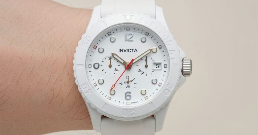 invicta white watch