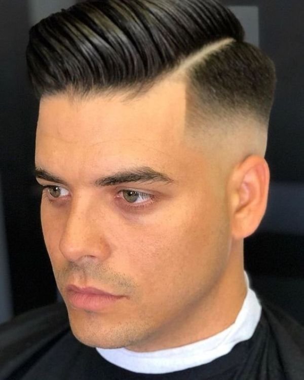 Comb Over Taper Fade