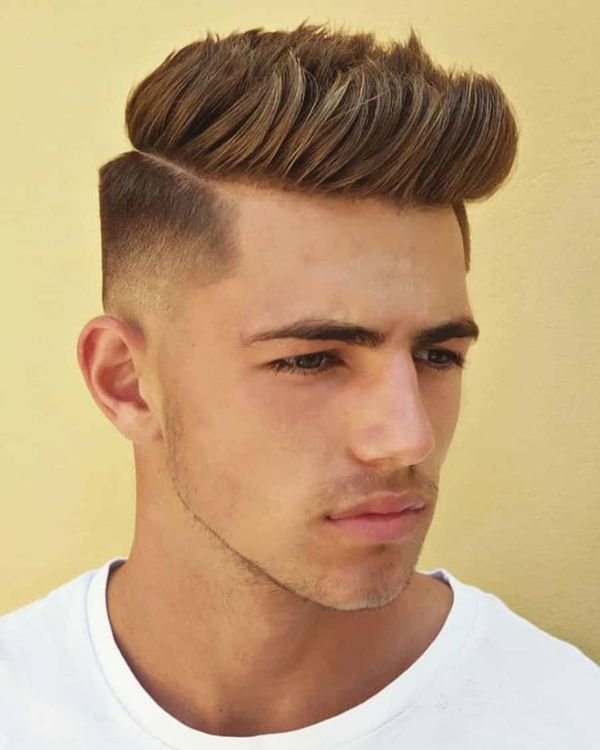 Cool Comb Over with Mid Fade