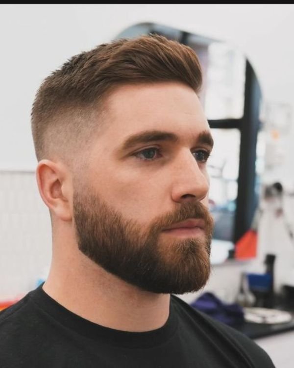 Crew Cut Fade with Beard