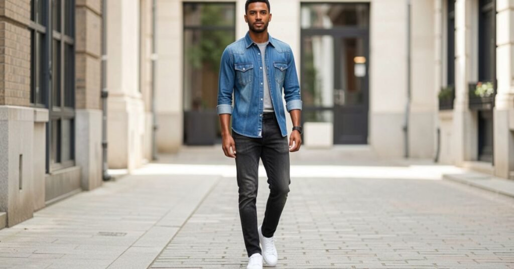 Denim Shirt Outfit Ideas for Men