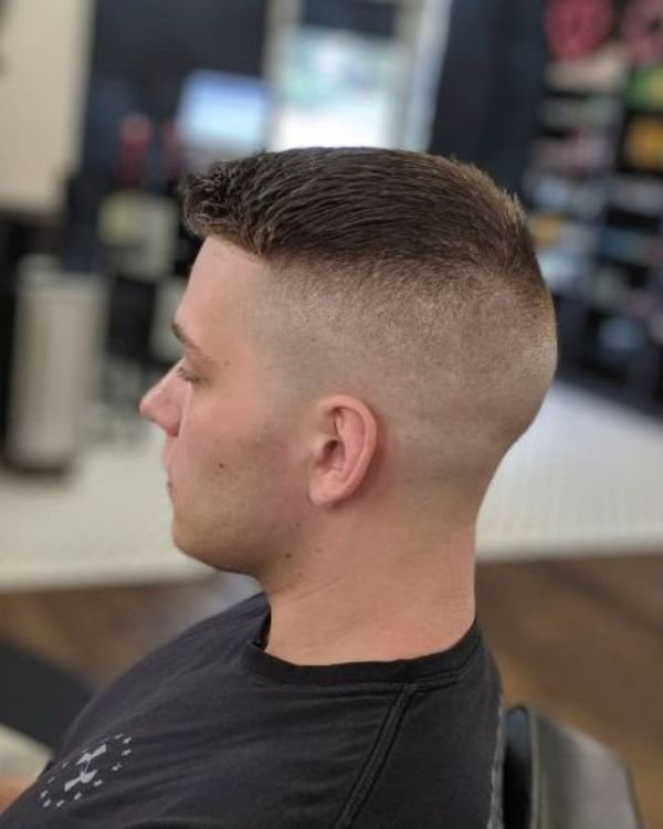 Edgy Crew Cut with Short Fade