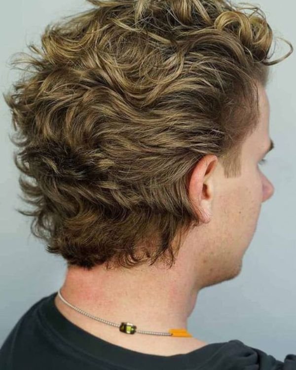 Long Brushed Back Curls