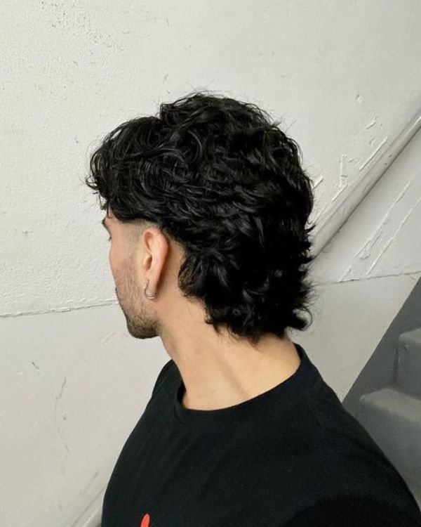 Long Curly Hair Fade