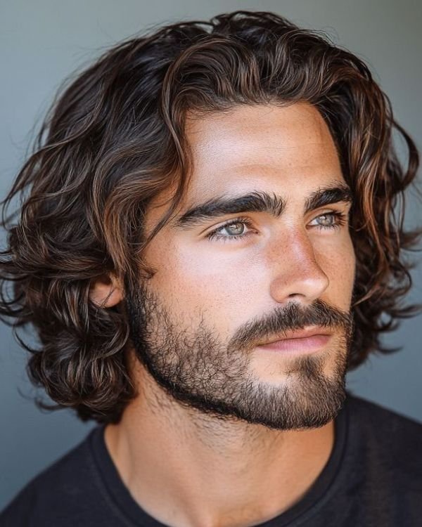 Long, Curly Hair