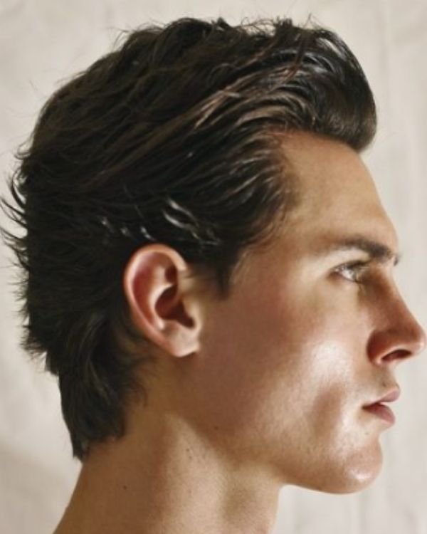Long Hair Combed Back