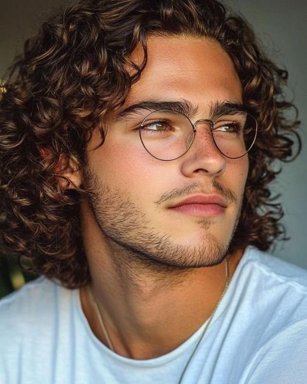Long, Messy Curly Hair
