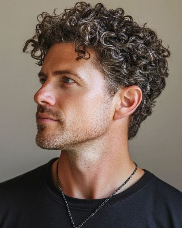 Messy, Layered Curly Hair
