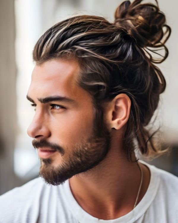 Messy Man Bun