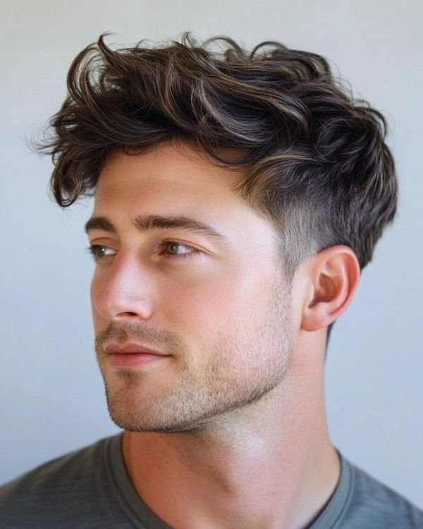 Messy Textured Medium Hair