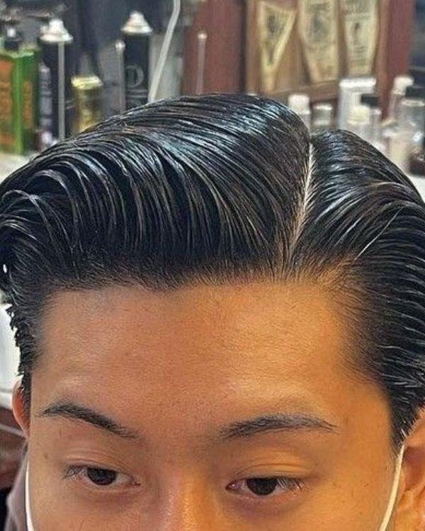 Parted Slick Back Taper