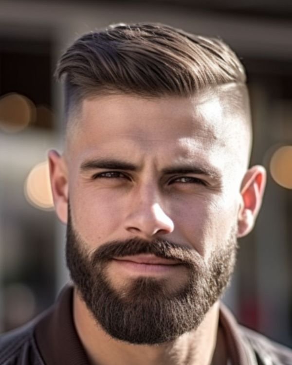 Professional Comb Over with Beard