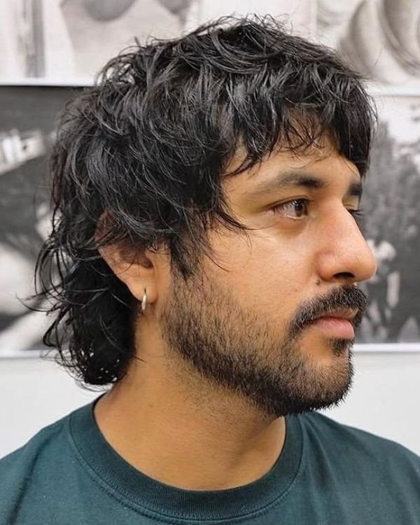 Shaggy Hair with Beard