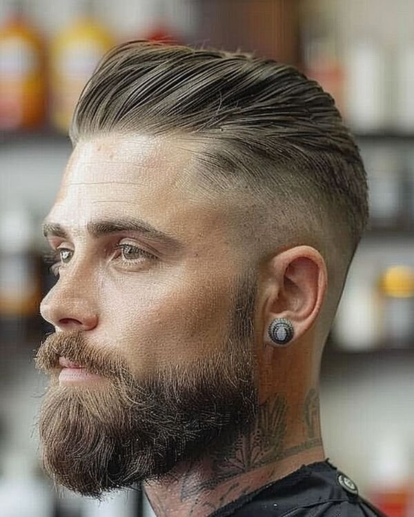 Slick Back with Beard