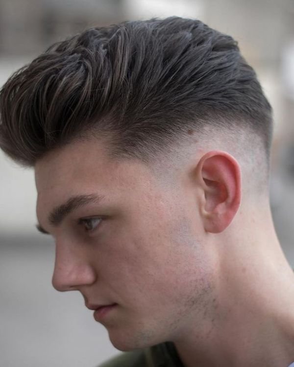 Textured Pompadour Fade
