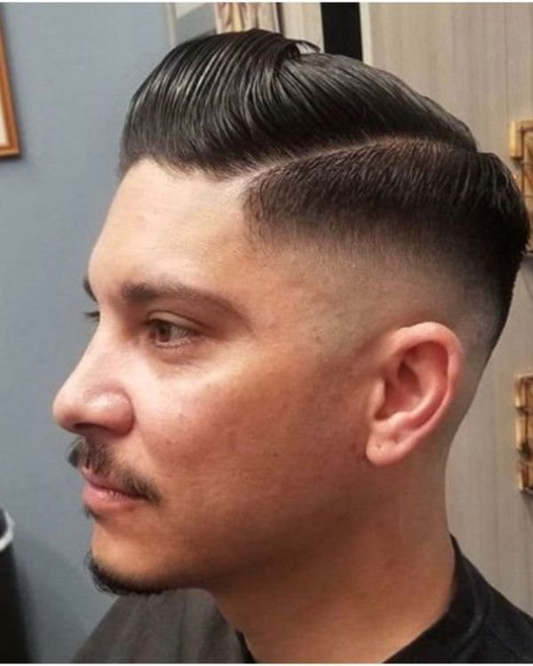 Wet, Sleek Comb Over