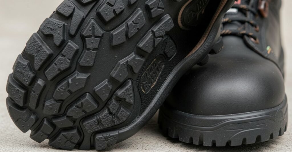 material used in non slip shoes