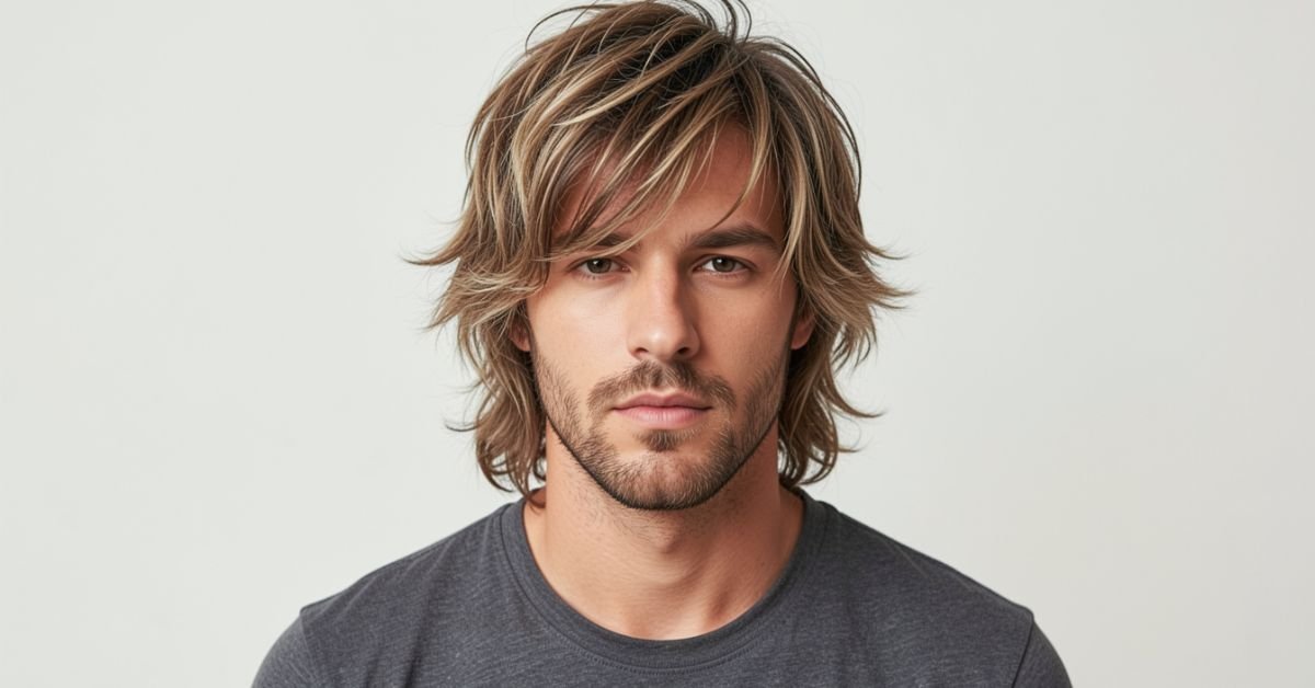 mens shaggy hairstyle