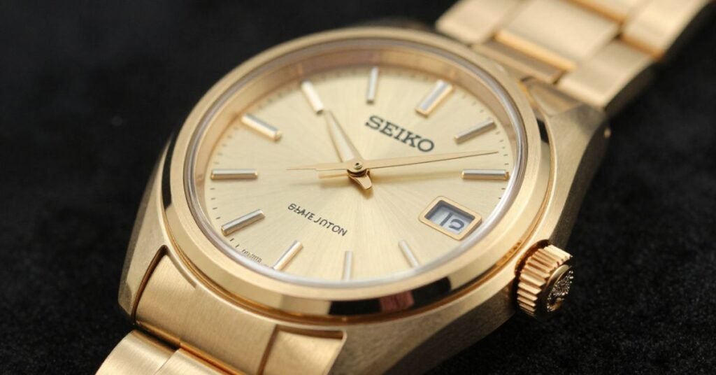 seiko gold watch