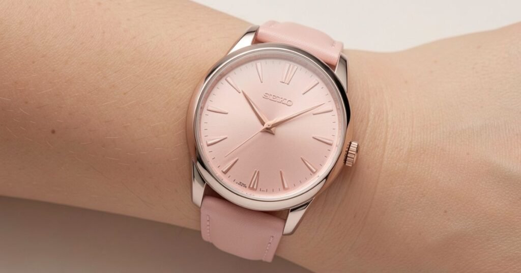 seiko pink watch