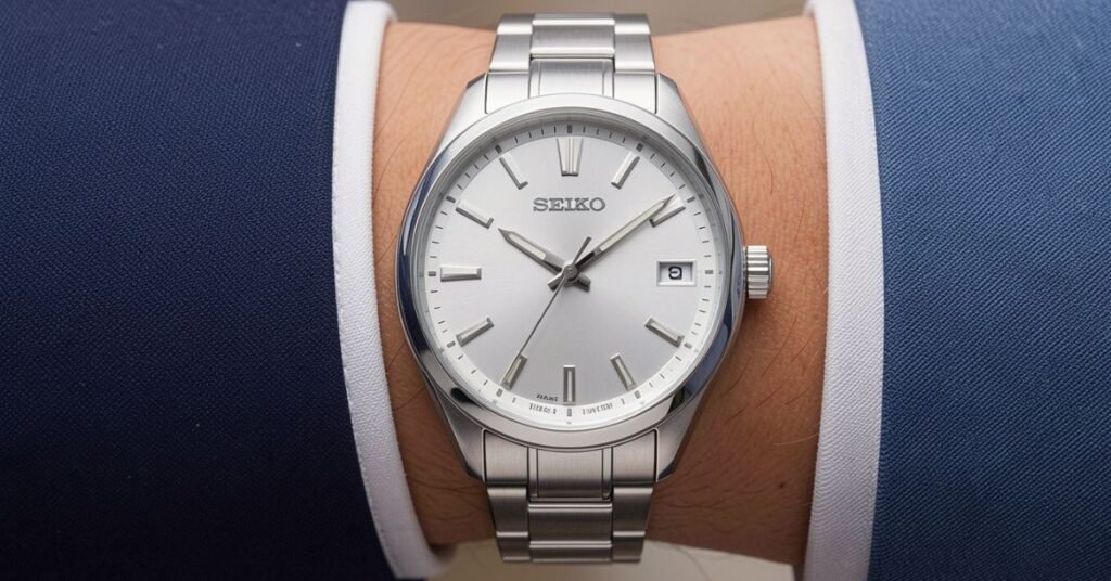 seiko silver watch