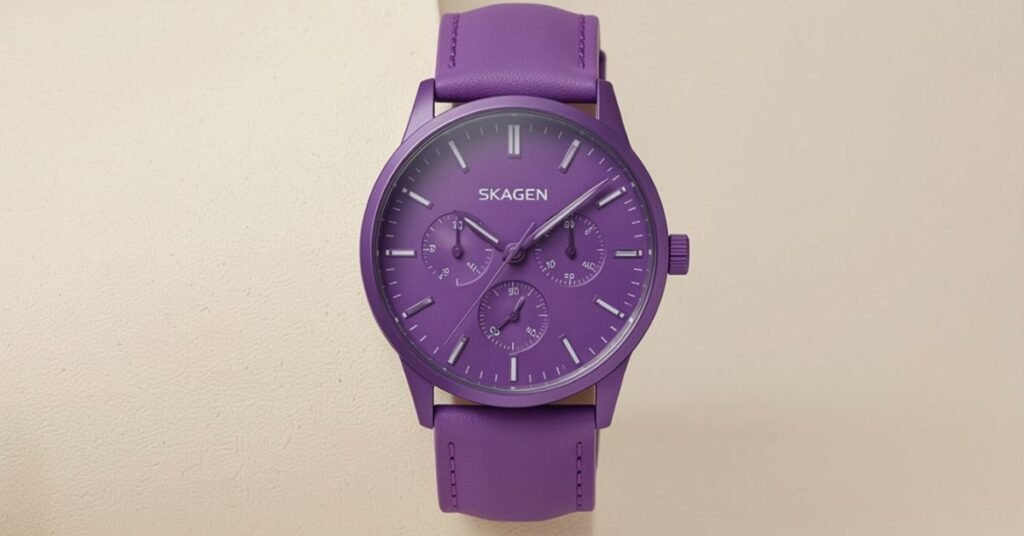 skagen purple watch