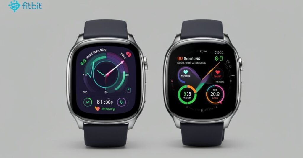 Health Tracking Features of fitbit and samsung watch