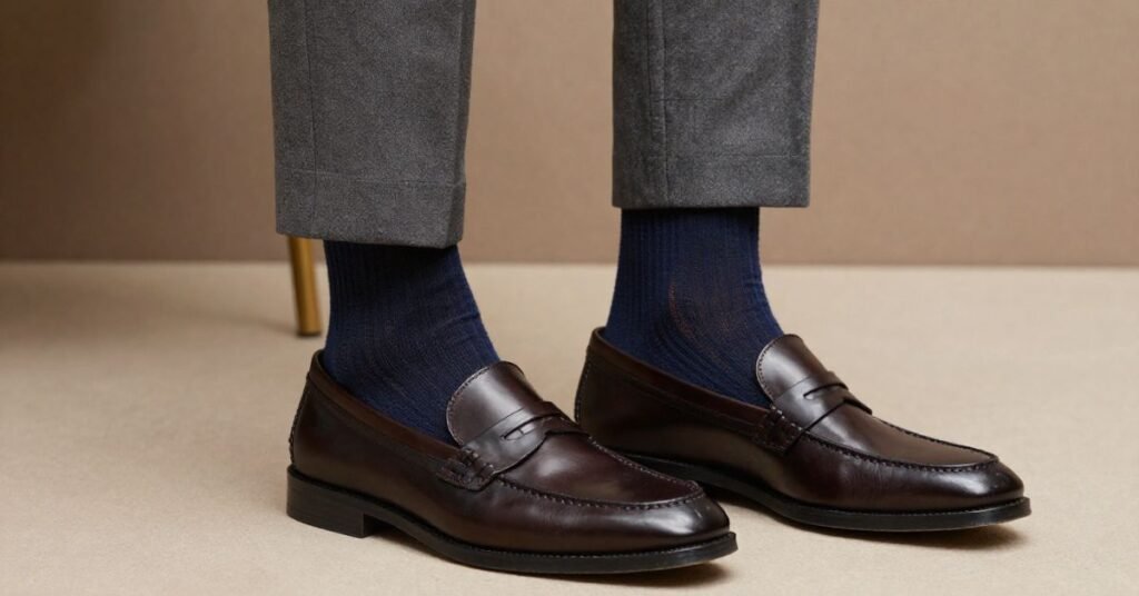 Match Socks Colors Smartly with Loafers