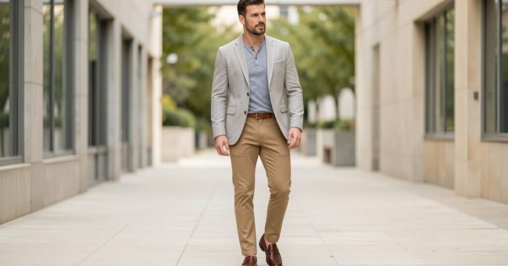 Style for Every Occasion in henley shirt
