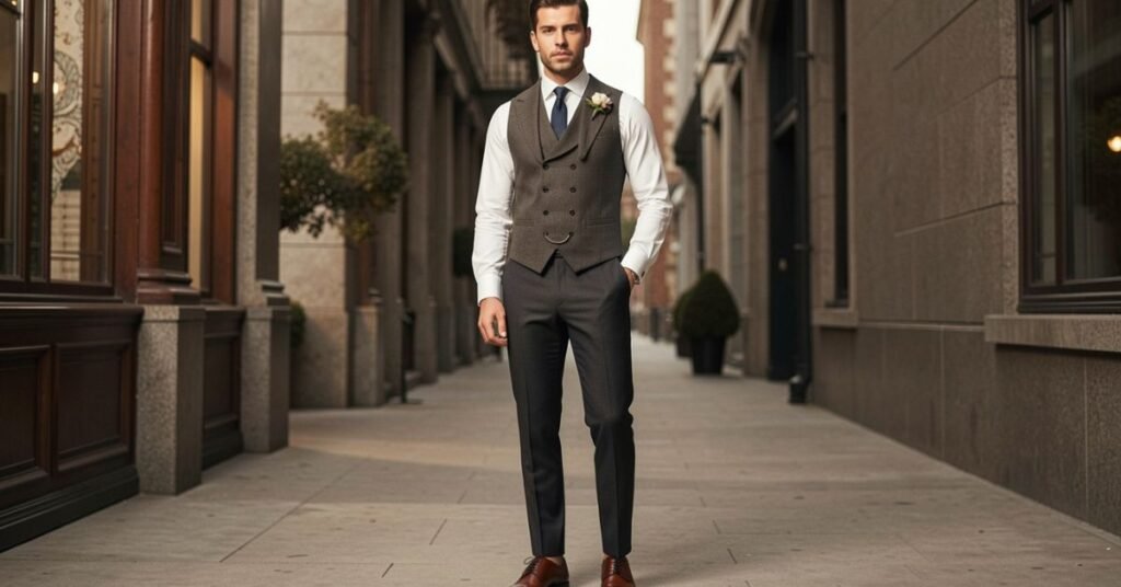 shoes wear with waistcoat